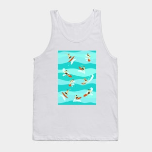 Surfers on the Waves. Tank Top